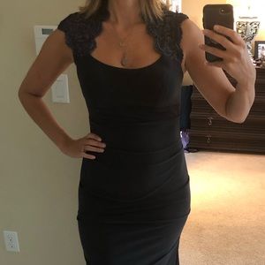 Gorgeous Cache lace brown maxi dress